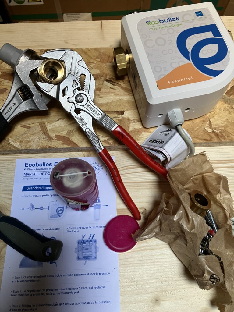 Pré-montage du module ECOBULLES.