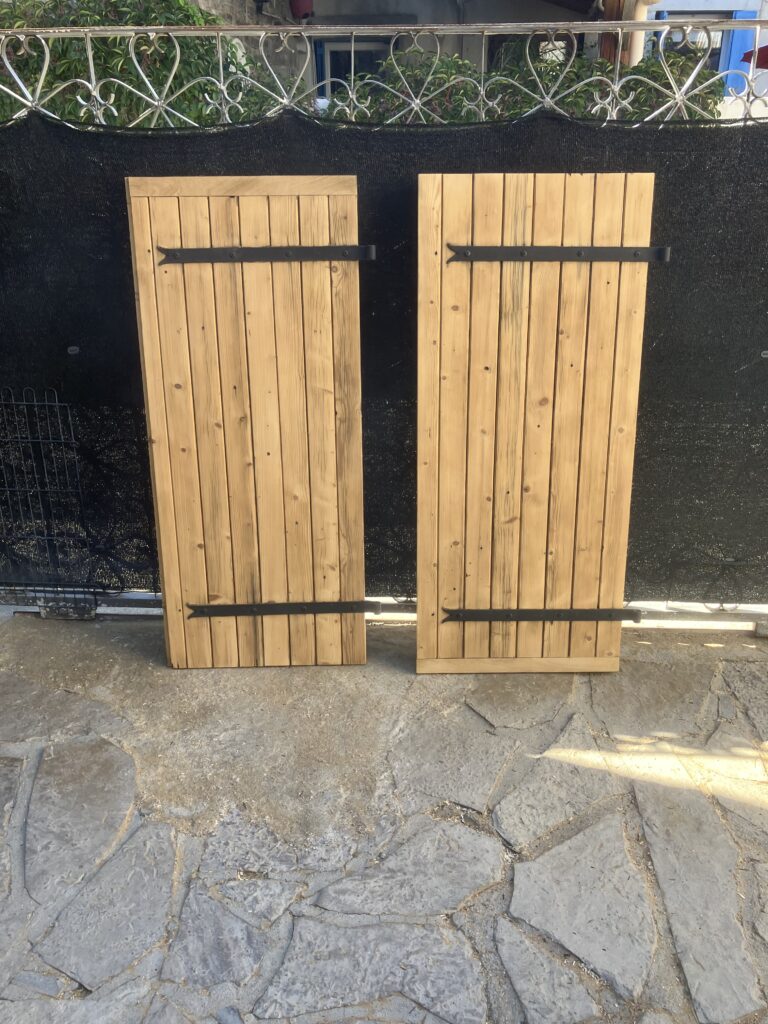 Volet nettoyé, traité